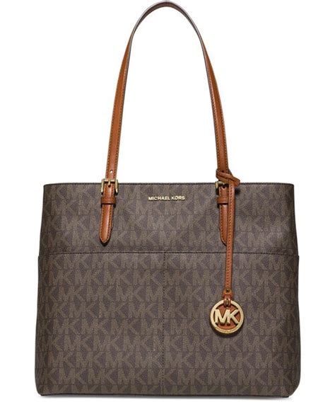 michael kors bedford tas bruin|Michael Kors Signature Bedford Large Pocket Tote .